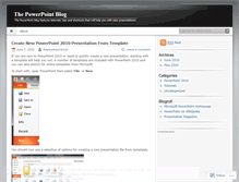 Tablet Screenshot of powerpointuser.wordpress.com