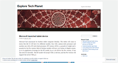 Desktop Screenshot of exploretechplanet.wordpress.com