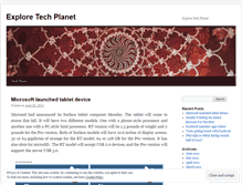 Tablet Screenshot of exploretechplanet.wordpress.com