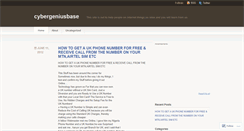 Desktop Screenshot of cybergeniusbase1.wordpress.com