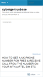 Mobile Screenshot of cybergeniusbase1.wordpress.com