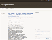 Tablet Screenshot of cybergeniusbase1.wordpress.com