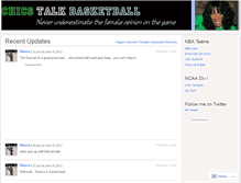Tablet Screenshot of chicstalkbasketball.wordpress.com