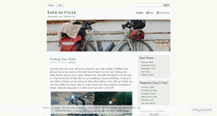Desktop Screenshot of lovetocycle.wordpress.com