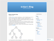 Tablet Screenshot of alanlavintman.wordpress.com
