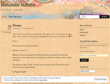 Tablet Screenshot of naturalie.wordpress.com