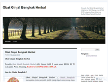 Tablet Screenshot of obatginjalbengkakherbal02.wordpress.com