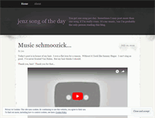 Tablet Screenshot of jenzsongoftheday.wordpress.com