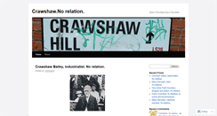 Desktop Screenshot of crawshawnorelation.wordpress.com