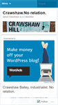 Mobile Screenshot of crawshawnorelation.wordpress.com
