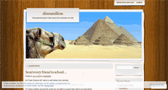 Desktop Screenshot of dinoandlion.wordpress.com