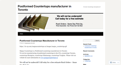 Desktop Screenshot of countertopstoronto.wordpress.com