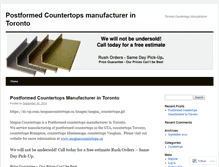 Tablet Screenshot of countertopstoronto.wordpress.com