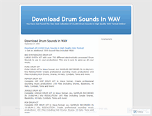 Tablet Screenshot of downloaddrumsoundsinwav.wordpress.com