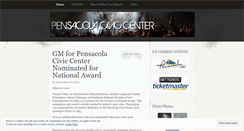 Desktop Screenshot of pensacolaciviccenter.wordpress.com