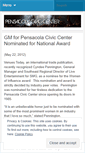 Mobile Screenshot of pensacolaciviccenter.wordpress.com