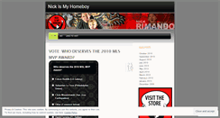 Desktop Screenshot of nickismyhomeboy.wordpress.com