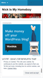 Mobile Screenshot of nickismyhomeboy.wordpress.com