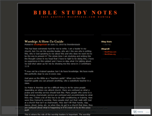 Tablet Screenshot of brandonsnotes.wordpress.com