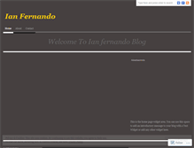 Tablet Screenshot of ianfernand0.wordpress.com