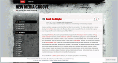 Desktop Screenshot of newmediagroove.wordpress.com