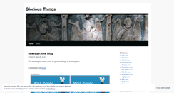 Desktop Screenshot of gloriousthings.wordpress.com