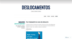 Desktop Screenshot of deslocamentos.wordpress.com