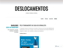 Tablet Screenshot of deslocamentos.wordpress.com