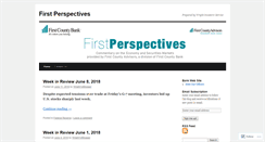 Desktop Screenshot of firstcountybankperspectives.wordpress.com