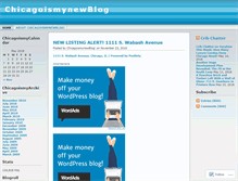 Tablet Screenshot of chicagoismynewblog.wordpress.com