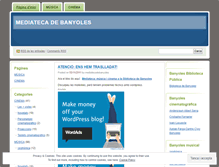 Tablet Screenshot of mediatecadebanyoles.wordpress.com