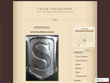 Tablet Screenshot of cyclecollection.wordpress.com