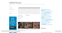 Desktop Screenshot of lookingforlola.wordpress.com