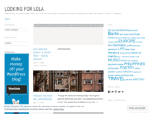 Tablet Screenshot of lookingforlola.wordpress.com