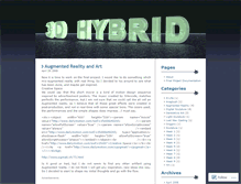 Tablet Screenshot of 3dhybrid2008.wordpress.com