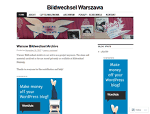 Tablet Screenshot of bildwechselwarszawa.wordpress.com