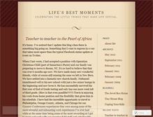 Tablet Screenshot of lifesbestmoments.wordpress.com