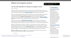 Desktop Screenshot of elderlyhealthcare.wordpress.com