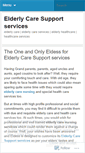 Mobile Screenshot of elderlyhealthcare.wordpress.com