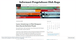 Desktop Screenshot of informasiolahraga.wordpress.com