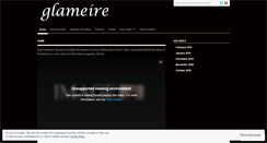 Desktop Screenshot of glameire.wordpress.com