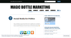 Desktop Screenshot of magicbottlemarketing.wordpress.com