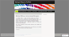 Desktop Screenshot of michaelwilsonportfolio.wordpress.com