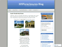 Tablet Screenshot of 305foreclosures.wordpress.com