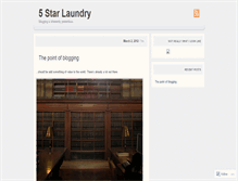 Tablet Screenshot of 5starlaundry.wordpress.com