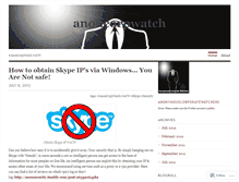 Tablet Screenshot of anoncorpwatch.wordpress.com