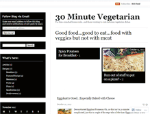 Tablet Screenshot of 30minutevegetarian.wordpress.com