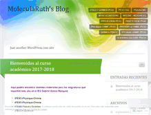 Tablet Screenshot of molecularuth.wordpress.com