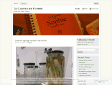 Tablet Screenshot of lecarnetdesophie.wordpress.com