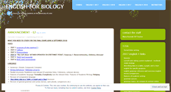 Desktop Screenshot of englishbiology.wordpress.com